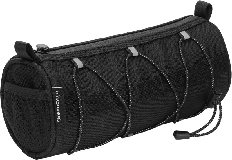 Сумка на кермо Green Cycle Roll, 25х10х11,3 см, чорний