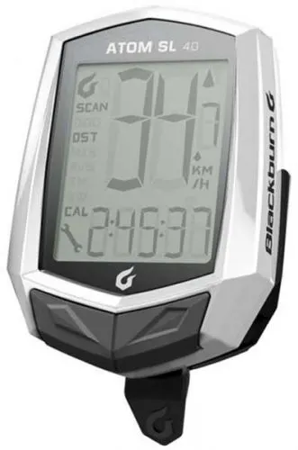 Велокомп'ютер Blackburn Atom SL 4.0 10 функцій бездротовий білий