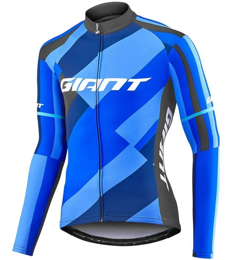Веломайка с длинным рукавом Giant Elevate Thermal синий M