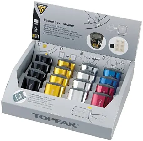 Велоаптечка Topeak Rescue Box б/клей латки 6шт наждак+алюм футляр