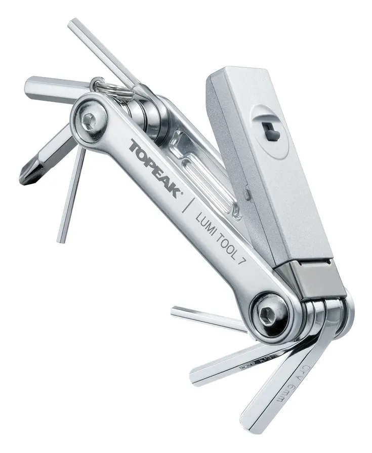 Ключ складной Topeak LumiTool 7 7 фунц с чехлом 72.4г