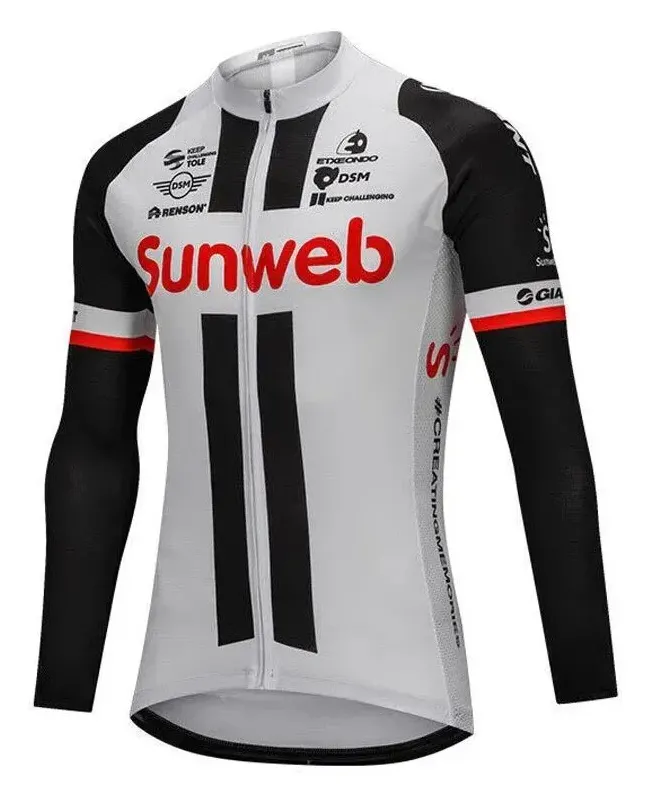 Веломайка с длинным рукавом Giant Team Sunweb белый/черный М
