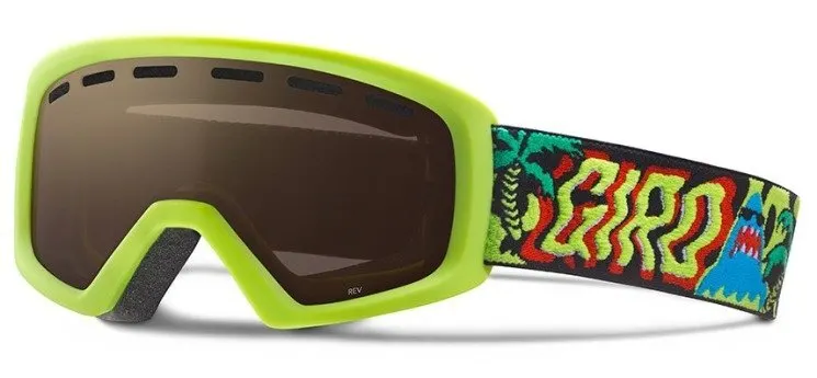 Маска гірськолижна Giro Rev лаймовий Shark Party Amber Rose 40%
