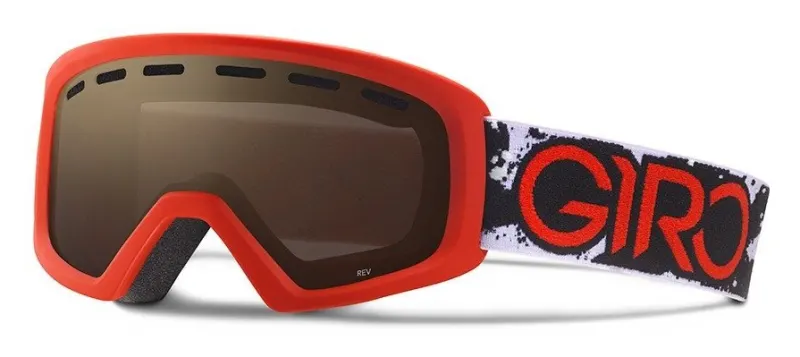 Маска горнолыжная Giro Rev красный/черный Camo Amber Rose 40%