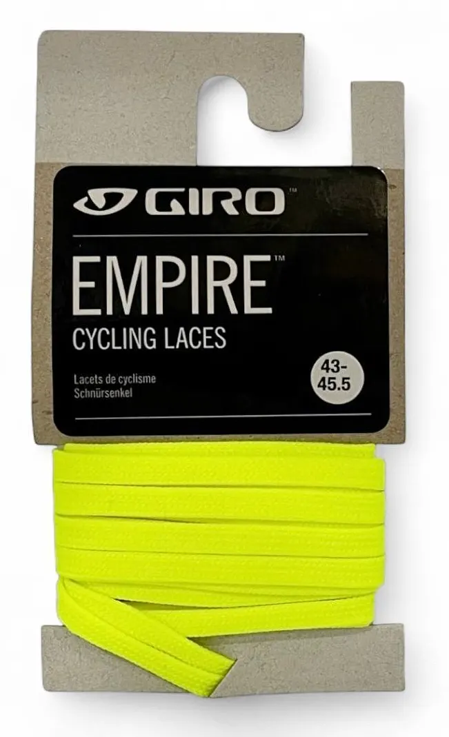 Шнурки Giro Empire Laces ярко-желтый 52"/132см