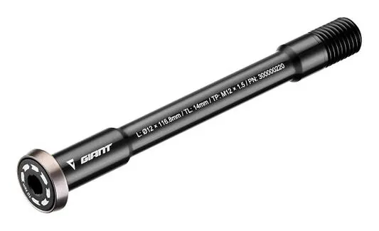 Вісь колеса Giant Lightweight Road Thru Axle передня 100х12х1.5мм 23г