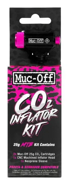 Балончики MUC-OFF MTB KIT 2 шт. 25g CO2 + адаптер