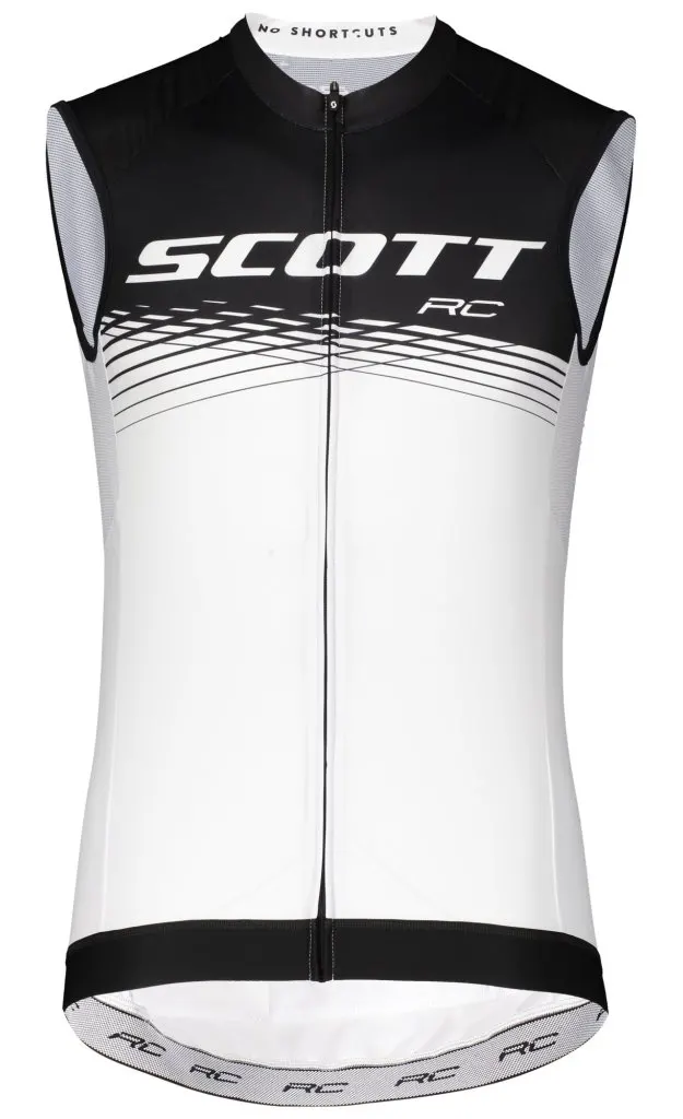 Веломайка без рукавів SCOTT RC PRO чорно/біла - M