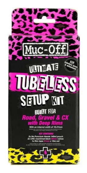 Комплект для безкамерки MUC-OFF TUBELESS KIT ULITM ROAD 21mm