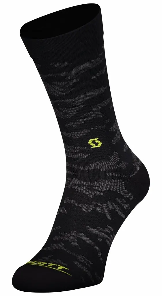 Шкарпетки SCOTT TRAIL CAMO чорний/жовтий - 45-47