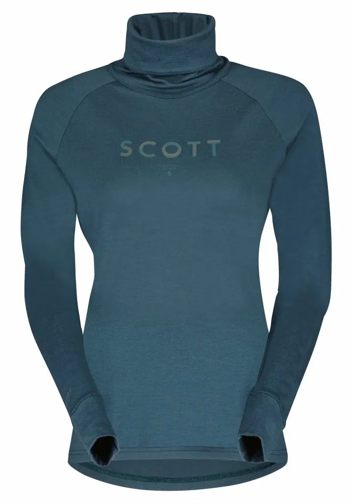 Термомайка SCOTT W DEFINED MERINO з воротом aruba green - L