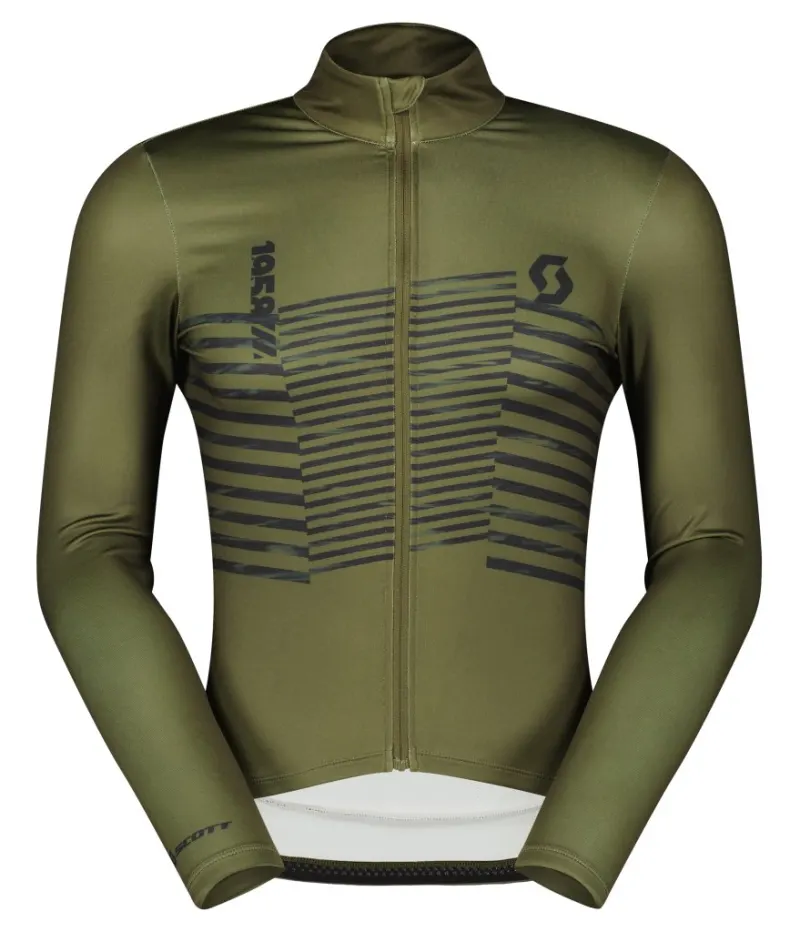Веломайка з рукавом SCOTT RC TEAM WARM GRAPHICS fir green - M