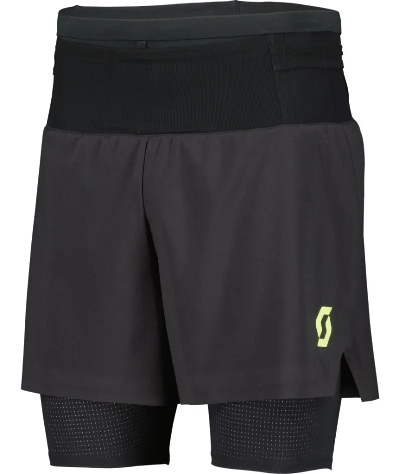 Шорти для біга SCOTT HYBRID RC RUN black/yellow - L
