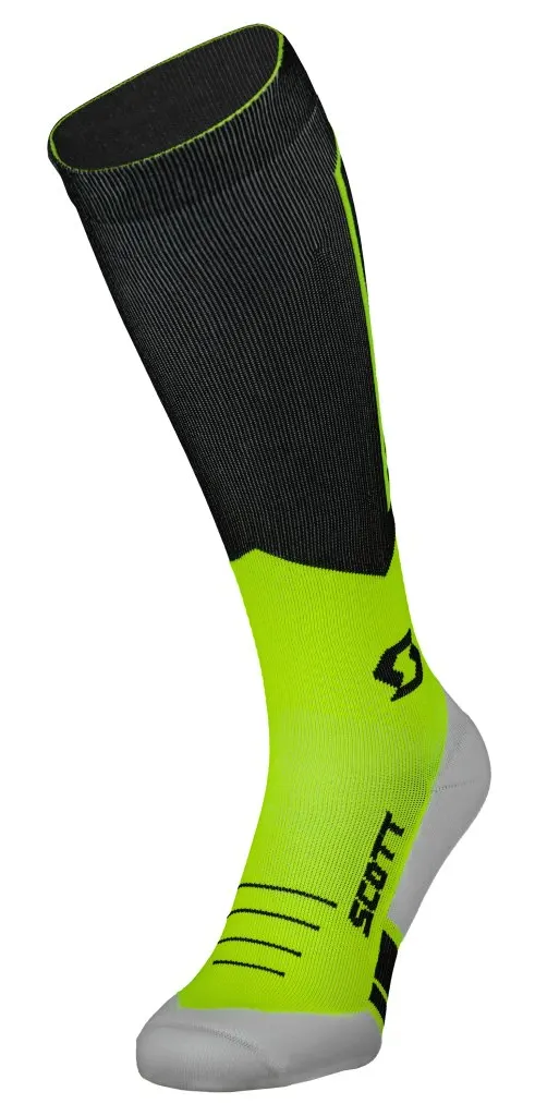 Носки SCOTT RC COMPRESSION safety yellow/white - 45-47