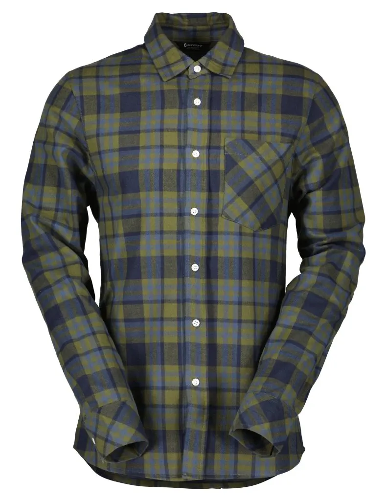Рубашка SCOTT FLANNEL fir green/dark blue - XL