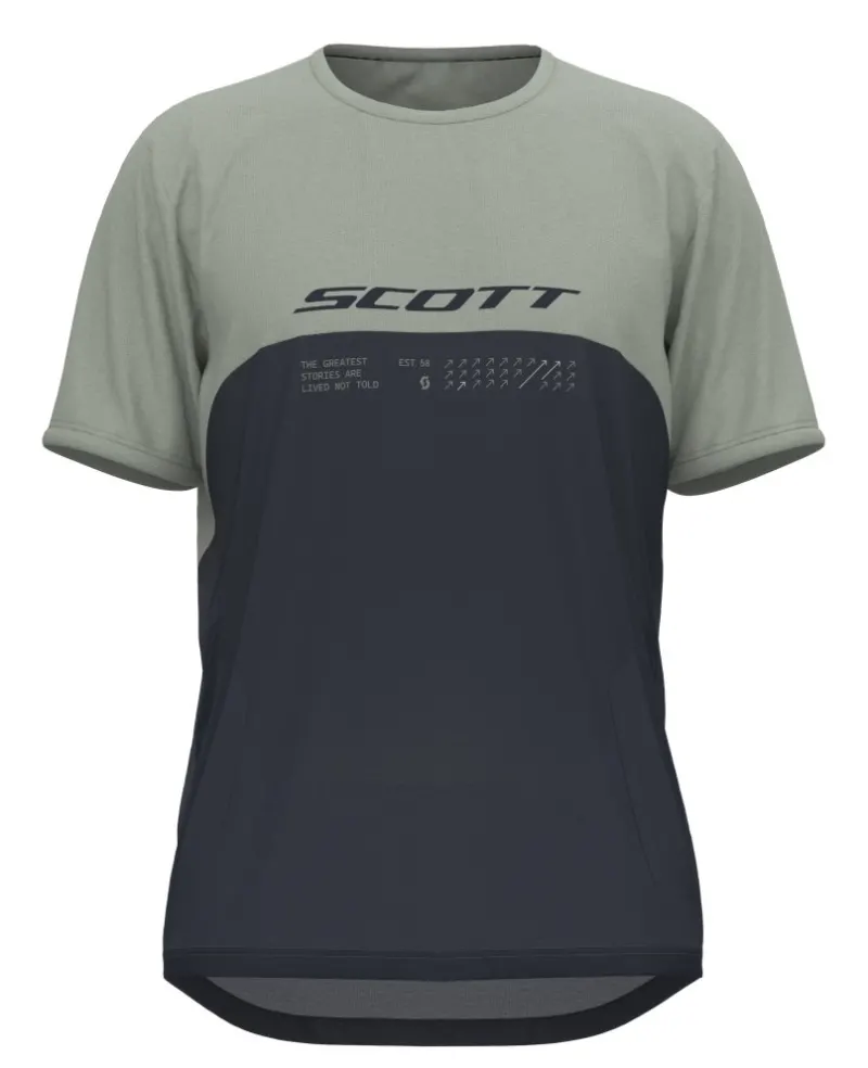 Джерси SCOTT VERTIC DRI dark blue/spray grey - M