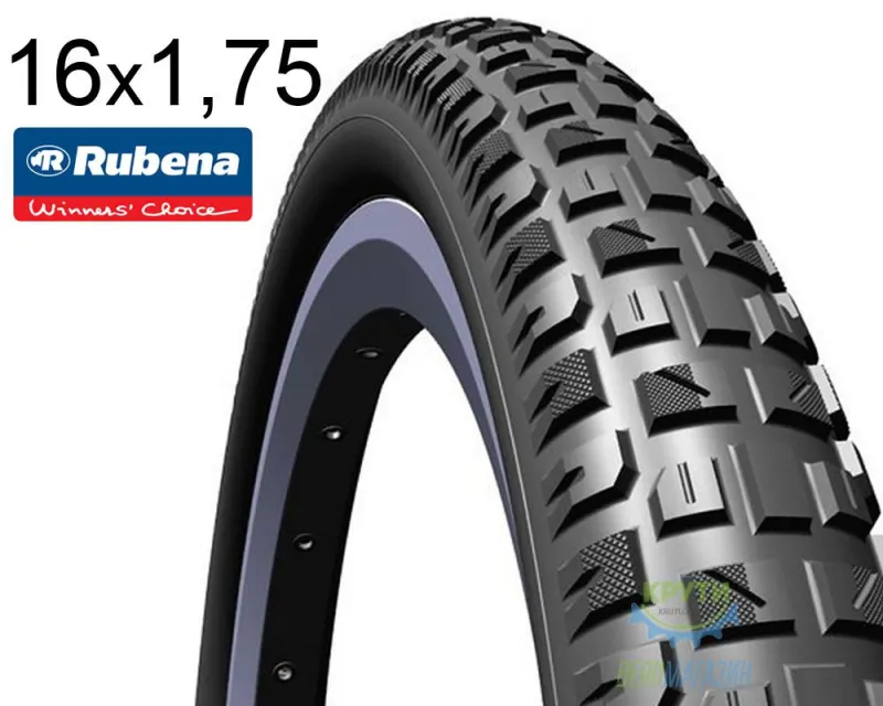 Покришка 16X1.75*2 (47X305) Mitas (Rubena) X-Caliber V92 Classic, Чорна
