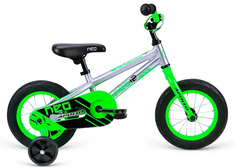 Велосипед 12" Apollo Neo boys салатовий/чорний 2020