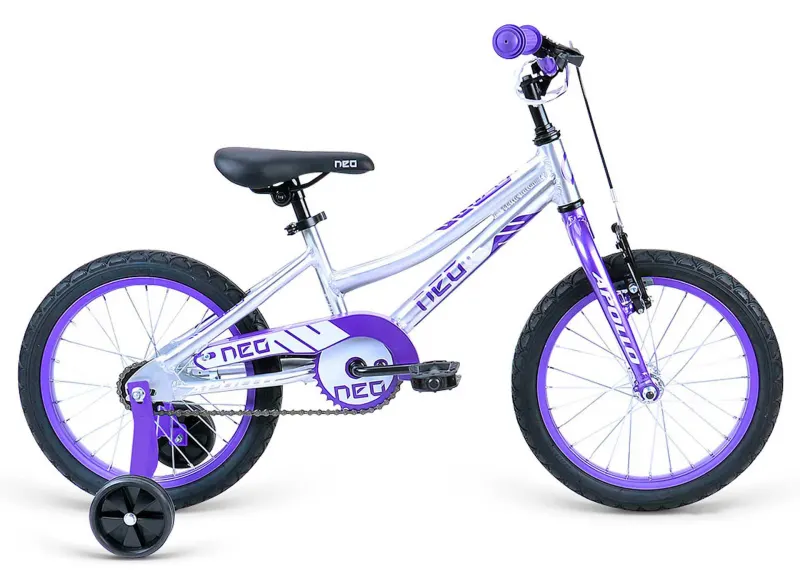 Велосипед 16" Apollo Neo girls фіолетовый/Білий