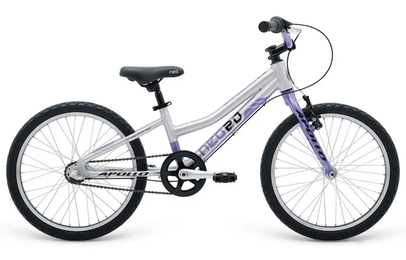 Велосипед 20" Apollo Neo 3i girls фіолетовый/чорний 2021