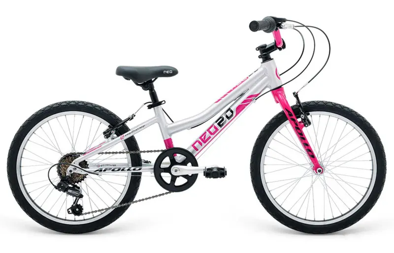 Велосипед 20" Apollo Neo 6s girls Рожевий/чорний