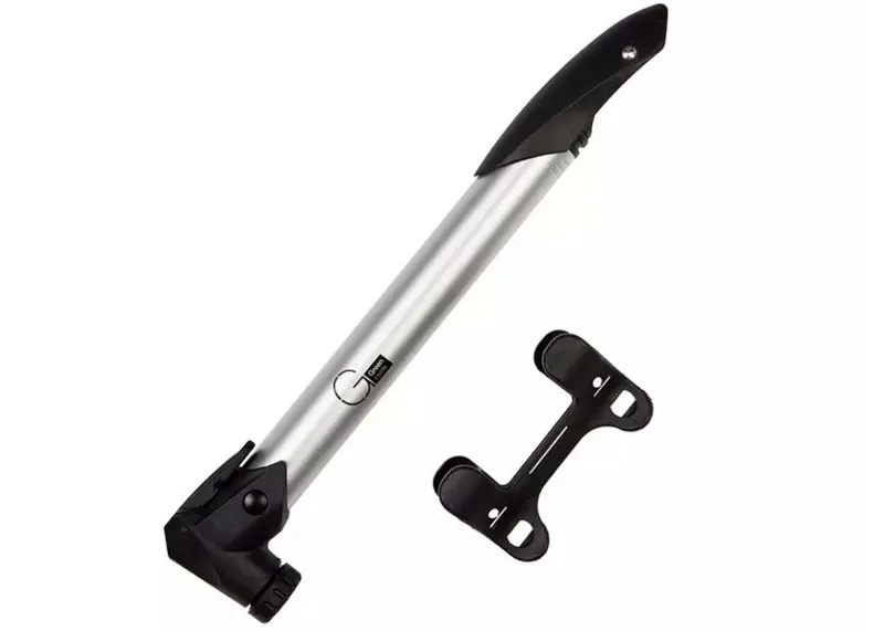 Мінінасос Green Cycle GPM-219 алюмінієвий, presta+schrader, 120psi, срібло
