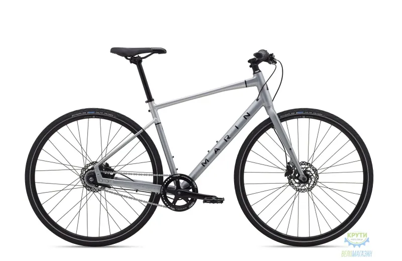 Велосипед 28" Marin PRESIDIO 2 рама - M 2023 Satin Charcoal/Silver/Gloss Black