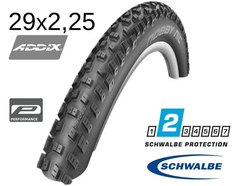 Покрышка 29X2.25 (57-622) Schwalbe Nobby Nic Performance B/B-Sk Hs602 Addix 67 EPI