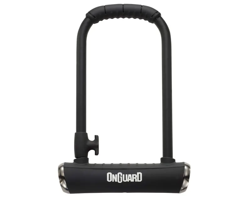 Замок U-образный Onguard Pitbull STD размер скобы 115 x 230 мм, толщина 14 мм. 4 ключа + 1 с подсветкой, черный