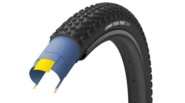 Покрышка 700X40 (40-622) Goodyear Peak Tubeless Complete, Folding, Black, 120Tpi