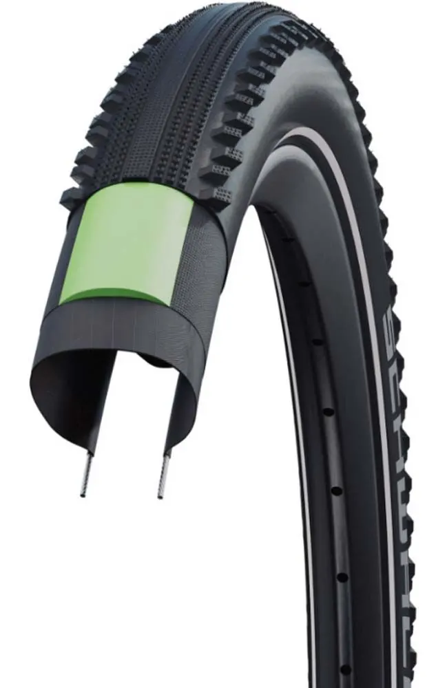 Покришка 29X2.00 (50-622) Schwalbe Hurricane Perf, Dd, Greenguard, B/B-Sk+RT  Hs499 Addix 67 EPI B