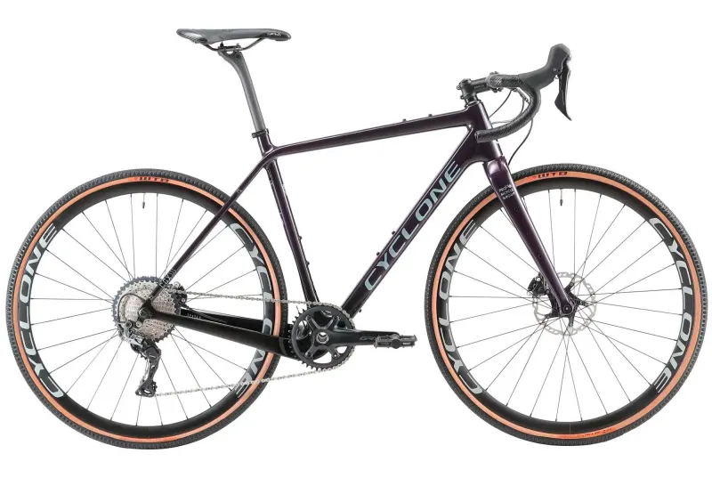 Велосипед 28" Cyclone CGX Carbon 52cm Чорний з фіолетовим 2024