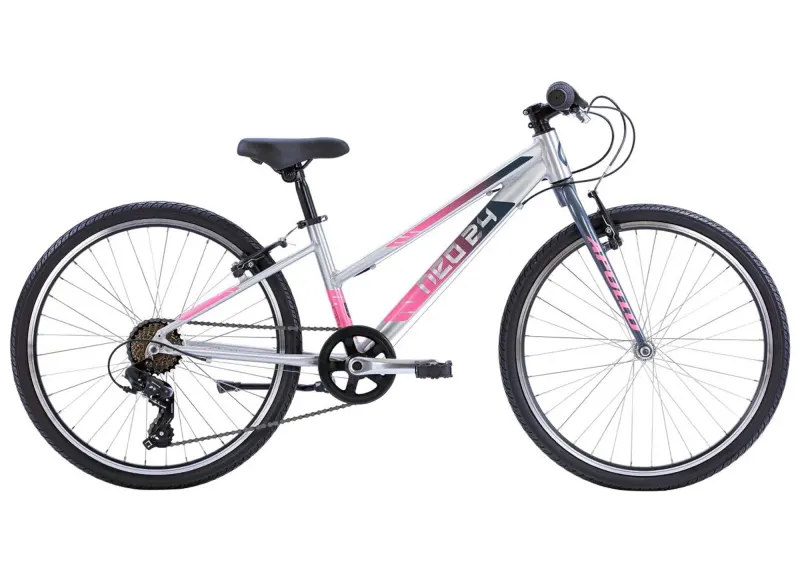 Велосипед 24" Apollo NEO 7s girls Brushed Alloy / Charcoal / Pink Fade