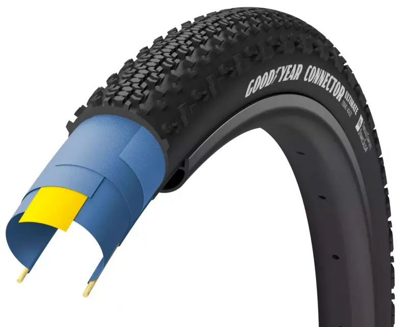 Покрышка 700x45 (45-622) GoodYear Connector Tubeless Ready Folding Black, 60tpi