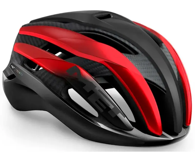 Шлем MET TRENTA 3K CARBON CE BLACK RED METALLIC | MATT GLOS S (52-56)