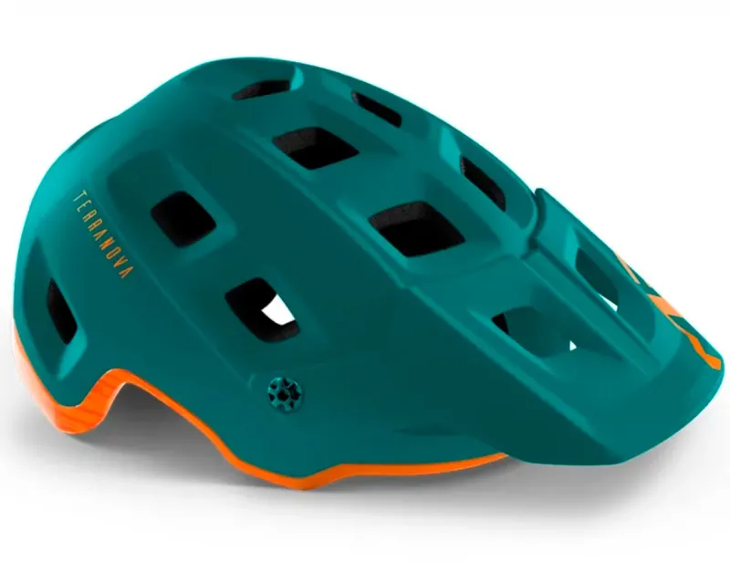 Шлем MET TERRANOVA CE ALPINE GREEN ORANGE | MATT GLOSSY M (56-58)