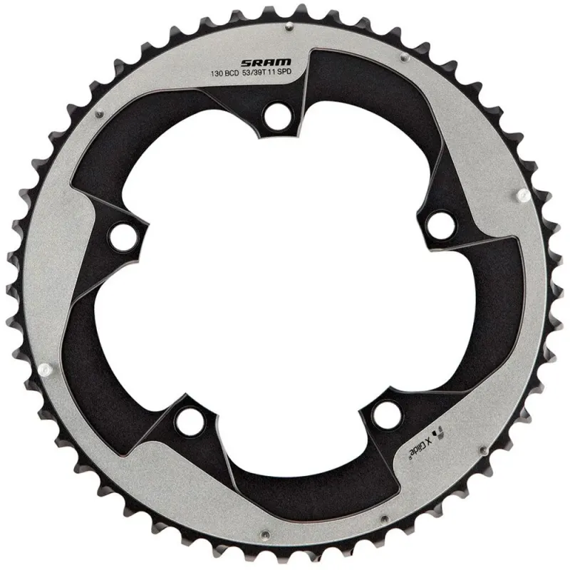 Зірка SRAM X-Glide CRING ROAD 55T 11S 130 AL4 BTBLK 2PN