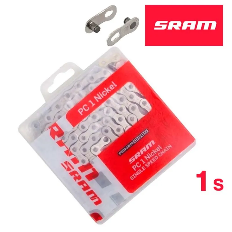 Цепь SRAM PC1 Серебряная 114лнк. 1шв. 1шт