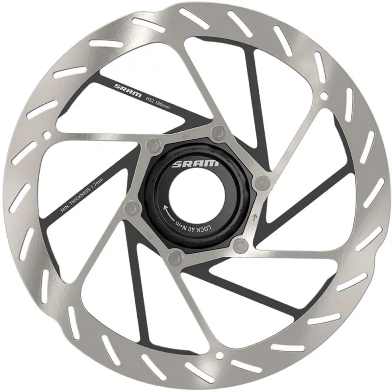 Ротор гальмівний SRAM HS2 180 мм Center Lock (includes lockring) Rounded