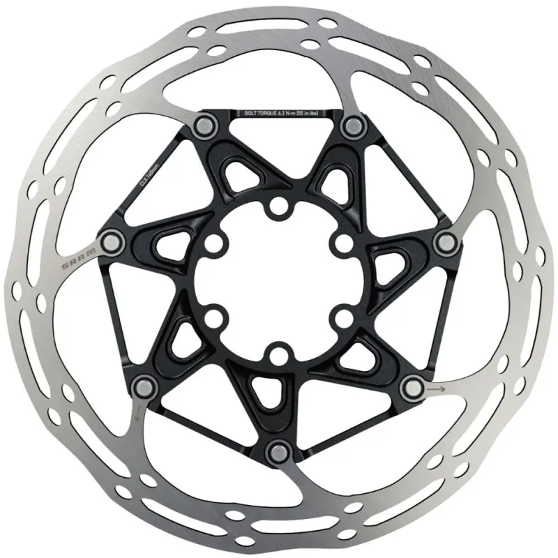 Ротор гальмівний SRAM CNTRLN 2P 140 мм BLACK TI ROUNDED