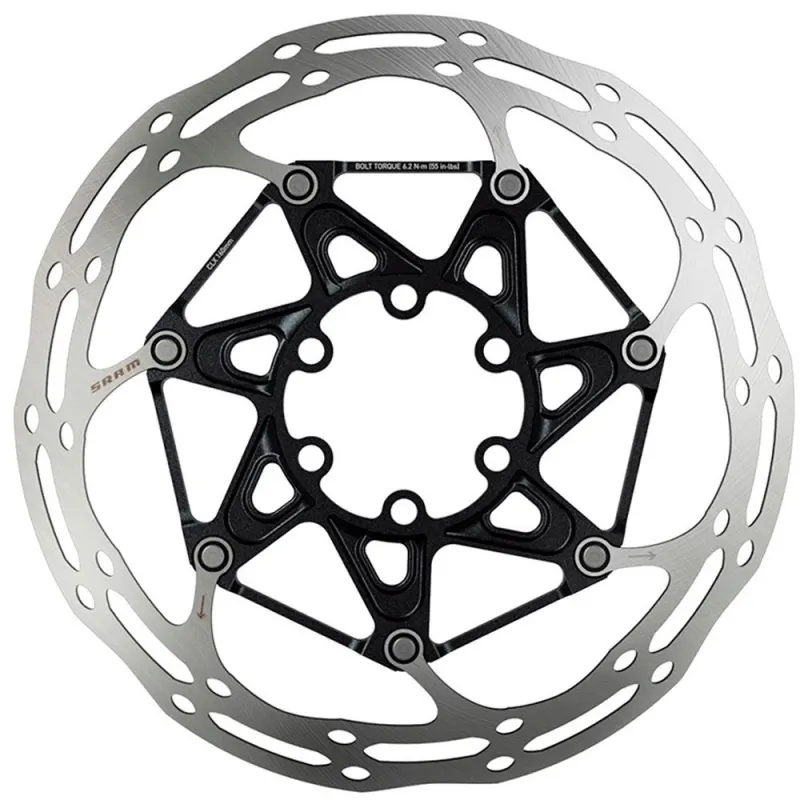 Ротор гальмівний SRAM Centerline 2 160 мм Black титанові болти Rounded