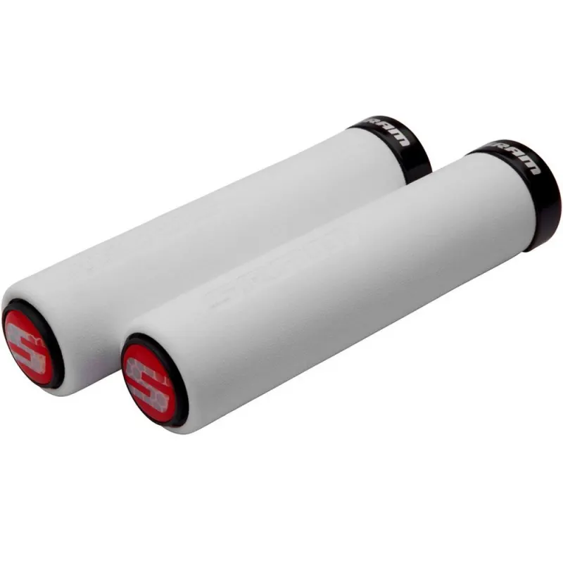 Гріпси SRAM  FOAM 129 мм WHT/BLK, з замками