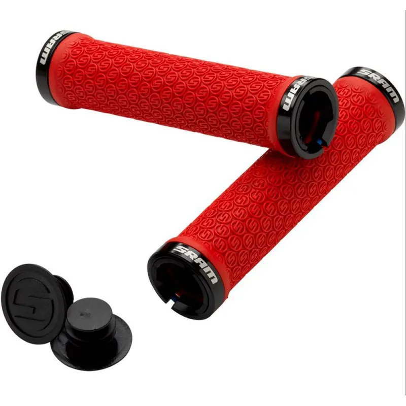 Грипсы SRAM Locking Grips Red with Double Clamps & End Plugs