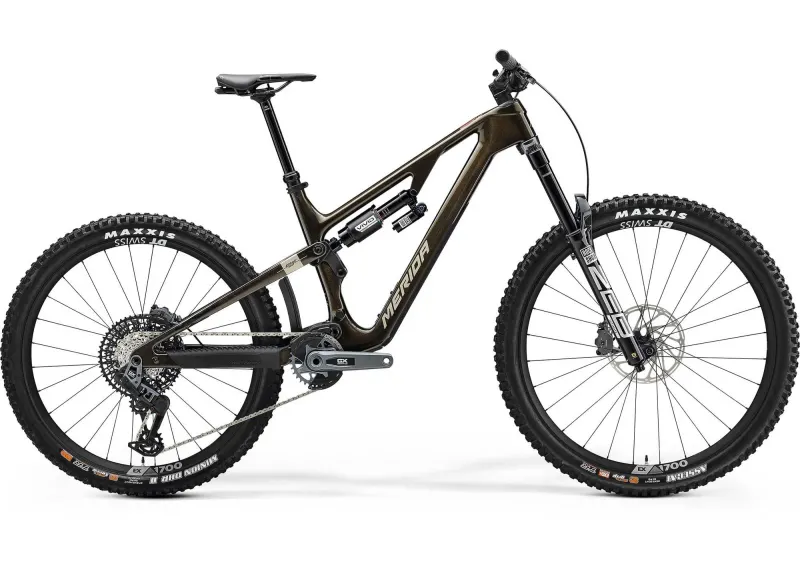 Велосипед 27.5-29" Merida ONE-SIXTY 8000 (2025) рама - M Guarded Gold (Cream)