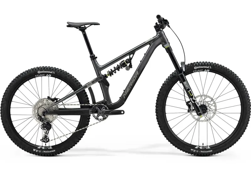 Велосипед 27.5-29" Merida ONE-SIXTY FR 800 (2025) рама - XS Silk Dark Silver (Grey/Black)