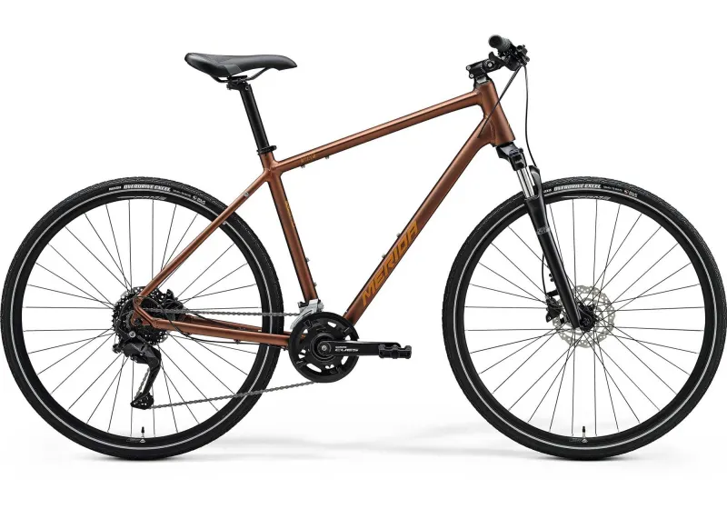Велосипед 28" Merida CROSSWAY 100 (2025) рама - XS Matt Bronze (Silver-Brown)
