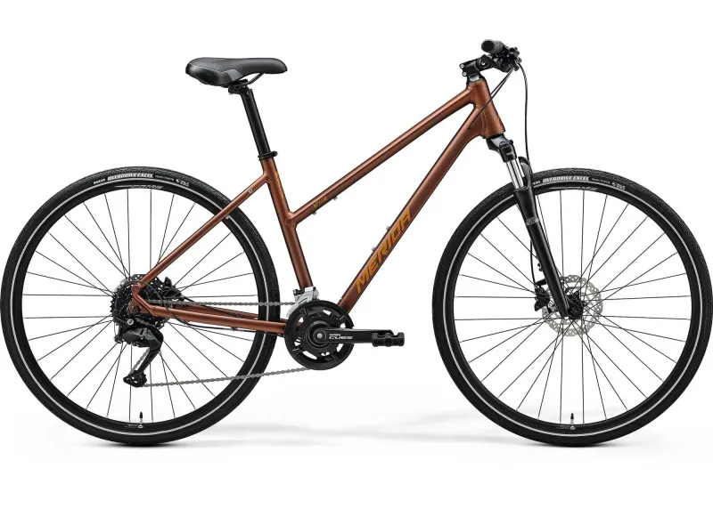 Велосипед 28" Merida CROSSWAY 100 (2025) women рама - W-S Matt Bronze (Silver-Brown)