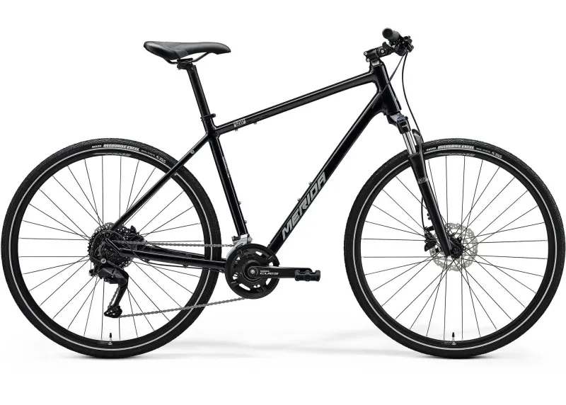 Велосипед 28" Merida CROSSWAY 100 (2025) рама - XS Glossy Black (Silver)