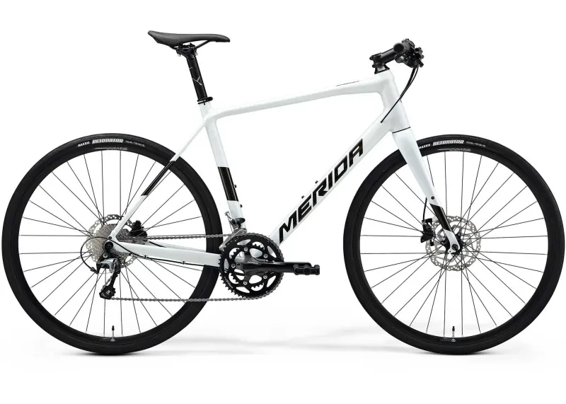 Велосипед 28" Merida SPEEDER 300 (2025) рама - XXS Pearl White (Guarded Gold)