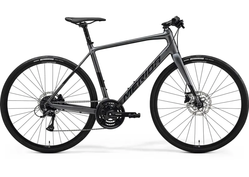 Велосипед 28" Merida SPEEDER 100 (2025) рама - XXS Silk Dark Silver (Black)